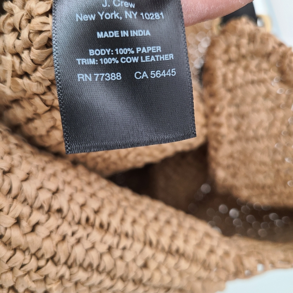 Madewell The Straw Slouch Tote in Natural Multi Tropical Vacation Beach Travel - Picture 8 of 14